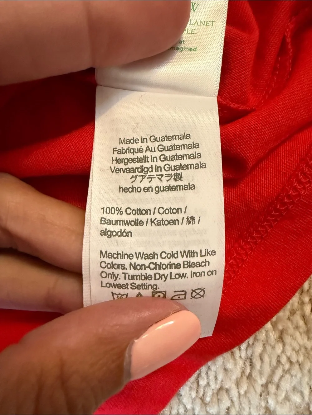 Crewcuts Red Long-Sleeve Pocket Tee